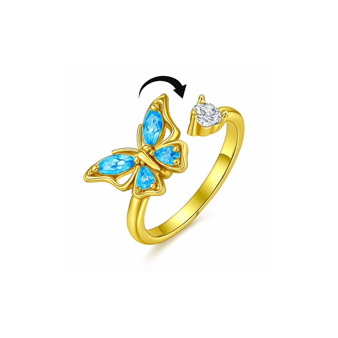 Gold Butterfly Ring