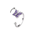 Purple Butterfly Ring